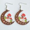 Moon & Mushroom Earings